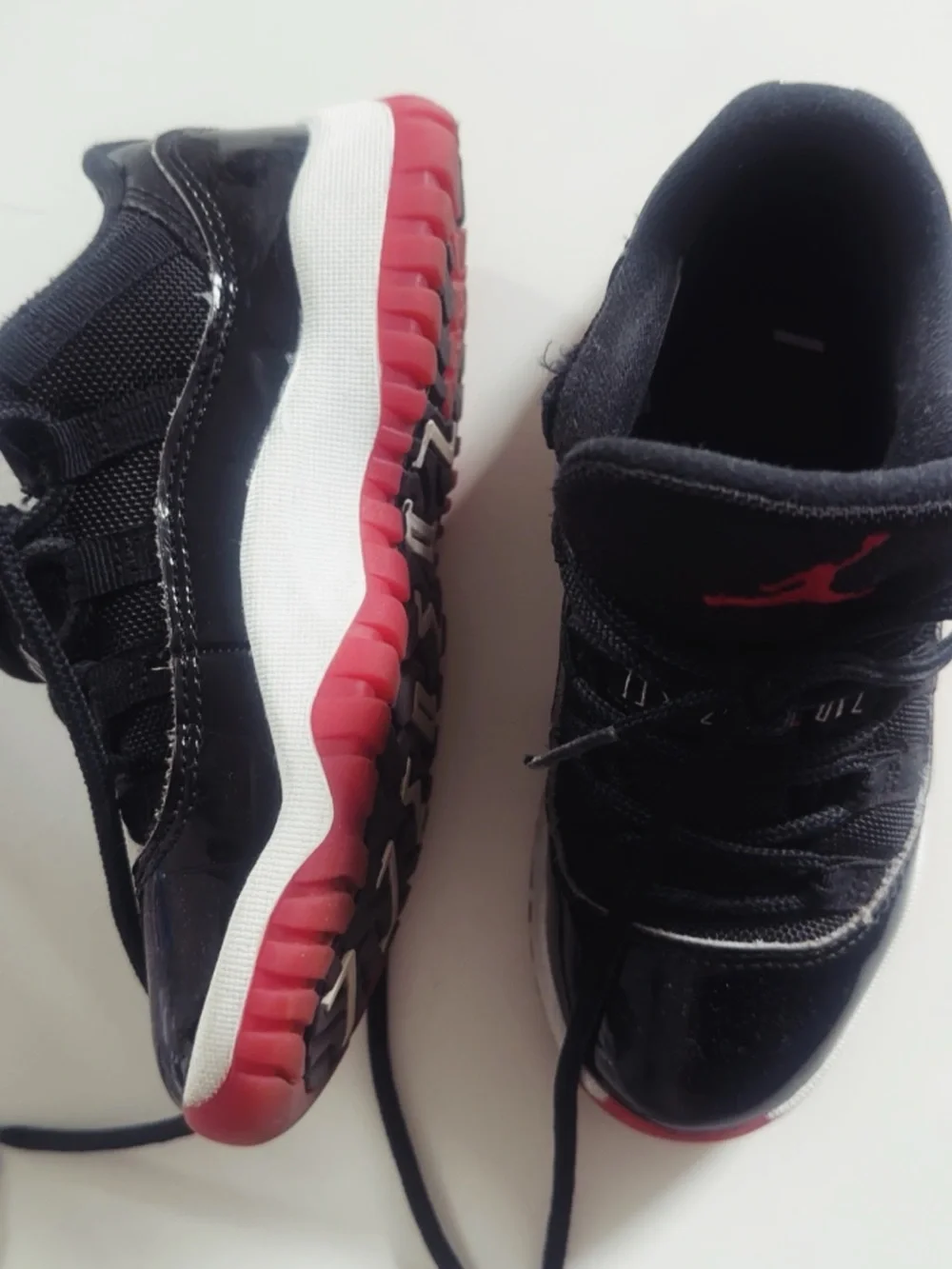 Nike Black and Red Kids Basketball Shoes